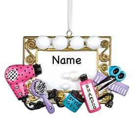 Custom Personalization Stylist Station Personalized Ornament
