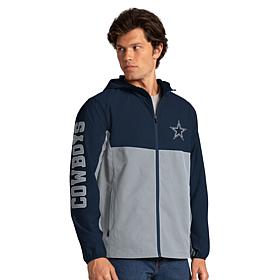 Dallas Cowboys Officially Licensed NFL Lightweight Zip Hooded Jacket