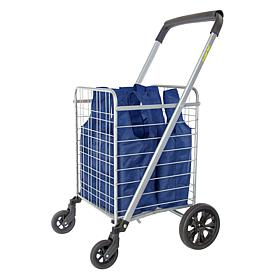 dbest Cruiser Cart with 10 Reusable Shopping Bags & Germ Guard Cover