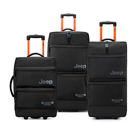 Delsey Paris Jeep JSOO6B 3-Piece Rolling Duffel Bag Set