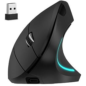Delton S12 Ergonomic Vertical Wireless Rechargeable Computer Mouse