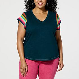 Democracy Crochet Cap-Sleeve Top