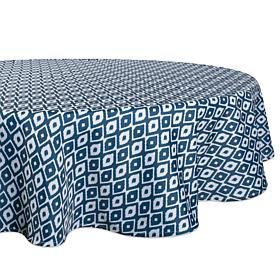 Design Imports 60" IKAT Round Outdoor Tablecloth