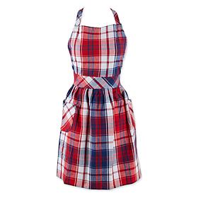 Design Imports Americana Plaid Apron