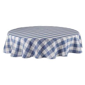Design Imports Buffalo Check Tablecloth - 70" Round