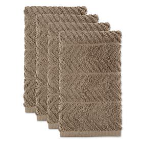 Design Imports Chevron Luxury Barmop 4-Pack