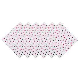 Design Imports Confetti Hearts Print Napkin Set of 6
