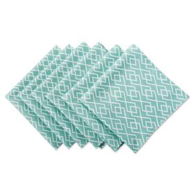 Design Imports Diamond Print Outdoor Napkin Set of 6