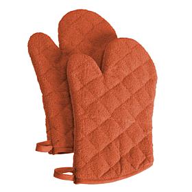 Design Imports Terry Oven Mitt Set of 2