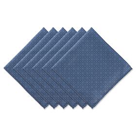 Design Imports Tonal Lattice 6-piece Cloth Outdoor Napkins