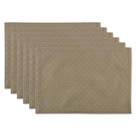 Design Imports Tonal Lattice 6-piece Outdoor Placemats