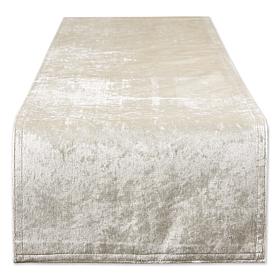 Design Imports Velvet Table Runner - 14" x 108"