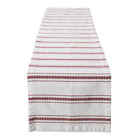 Design Imports Zig Dobby Stripe Table Runner - 14" x 72"