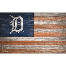 Detroit Tigers Distressed Flag 11x19
