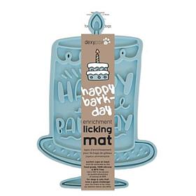 DexyPaws Seafoam Bark Day Bash Enrichment Lick Mat