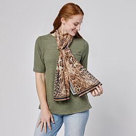 DG2 by Diane Gilman Animal Print Scarf