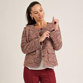 DG2 by Diane Gilman Collarless Tailored Jacket