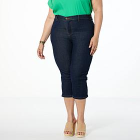 DG2 by Diane Gilman Effortless Stretch Denim Tri-Fit Capri