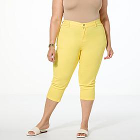 DG2 by Diane Gilman Effortless Stretch Denim Tri-Fit Capri