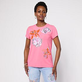 DG2 by Diane Gilman Everyday Jersey Cap-Sleeve Top