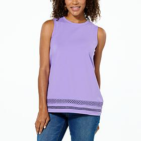 DG2 by Diane Gilman From the Vault Crochet Insert Knit Tank