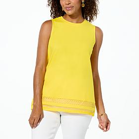 DG2 by Diane Gilman From the Vault Crochet Insert Knit Tank