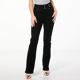 DG2 by Diane Gilman New Classic Stretch Baby Bootcut Tab Waist Jean