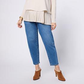 DG2 by Diane Gilman New Classic Stretch Barely Barrel-Leg Jean