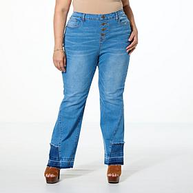 DG2 by Diane Gilman New Classic Stretch Bootcut Jean with Side Panel