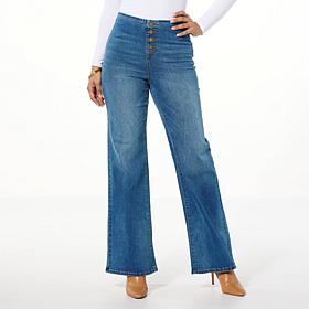 DG2 by Diane Gilman New Classic Stretch Button Fly Pull-On Jean