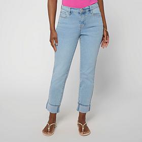 DG2 by Diane Gilman New Classic Stretch Cuffed Girlfriend Jean