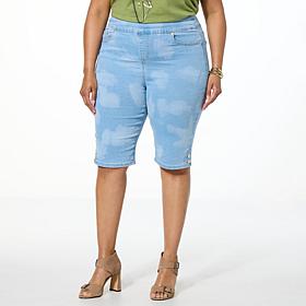 DG2 by Diane Gilman New Classic Stretch Denim Pull-On Bermuda Short
