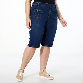 DG2 by Diane Gilman New Classic Stretch Denim Pull-On Bermuda Short