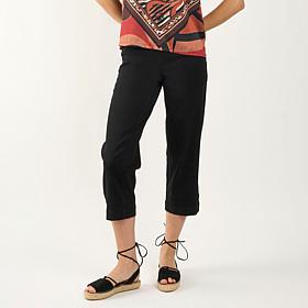 DG2 by Diane Gilman New Classic Stretch Denim Straight Leg Crop Jean