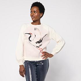 DG2 by Diane Gilman Sculpted Jaquard SoftEase Knit Sweater