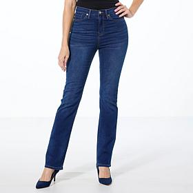 DG2 by Diane Gilman Soft and Sleek Denim Baby Bootcut 5-Pocket Jean