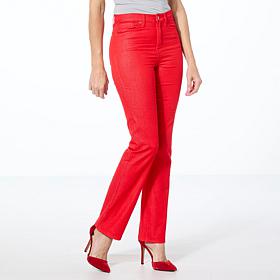 DG2 by Diane Gilman Soft and Sleek Denim Baby Bootcut 5-Pocket Jean