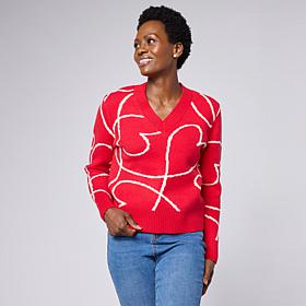 DG2 by Diane Gilman Soft Ease V-Neck Sweater