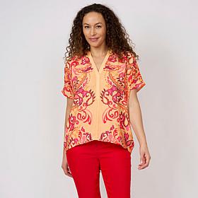 DG2 by
Diane Gilman SoftEase Curved Hem Mock-Neck Sweater Tunic