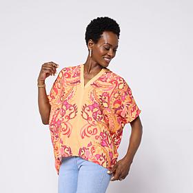 DG2 by
Diane Gilman SoftEase Curved Hem Mock-Neck Sweater Tunic