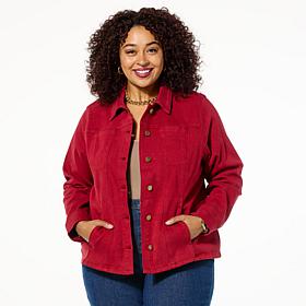 DG2 by Diane Gilman Starlight Stretch Denim Seamed Jacket