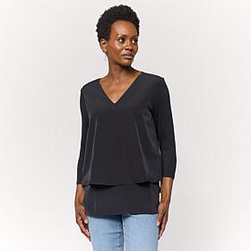 DG2 by Diane Gilman V-Neck 3/4-Sleeve Easy Top