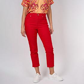 DG2 by Diane Gilman Virtual Stretch Straight-Leg Crop Jean