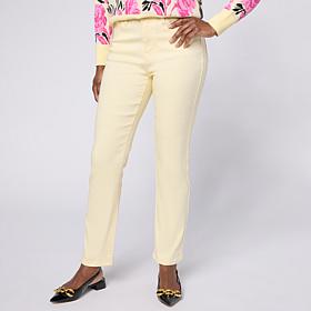 DG2 by Diane Gilman Virtual Stretch Straight Leg Jean - Vanilla Creme