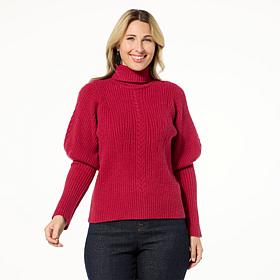 DG2 Reversible Puff Sleeve Sweater