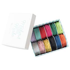 Diamond Press 12-Color Baker's Twine Kit with Storage Box