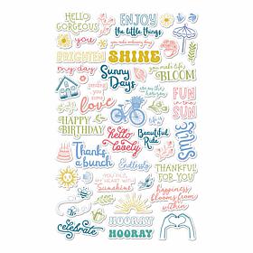 Diamond Press Large Format Icon and Sentiment Stamps - Set of 53