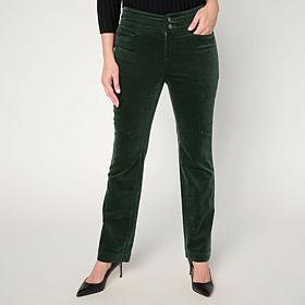 Diane Gilman Stretch Velveteen Baby Bootcut Pant