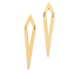 Dieci 10K Gold Geometric Drop Earrings