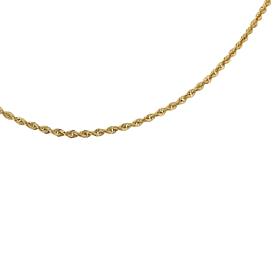 Dieci 20" 10K Gold 1.85mm Glitter Rope Chain Necklace